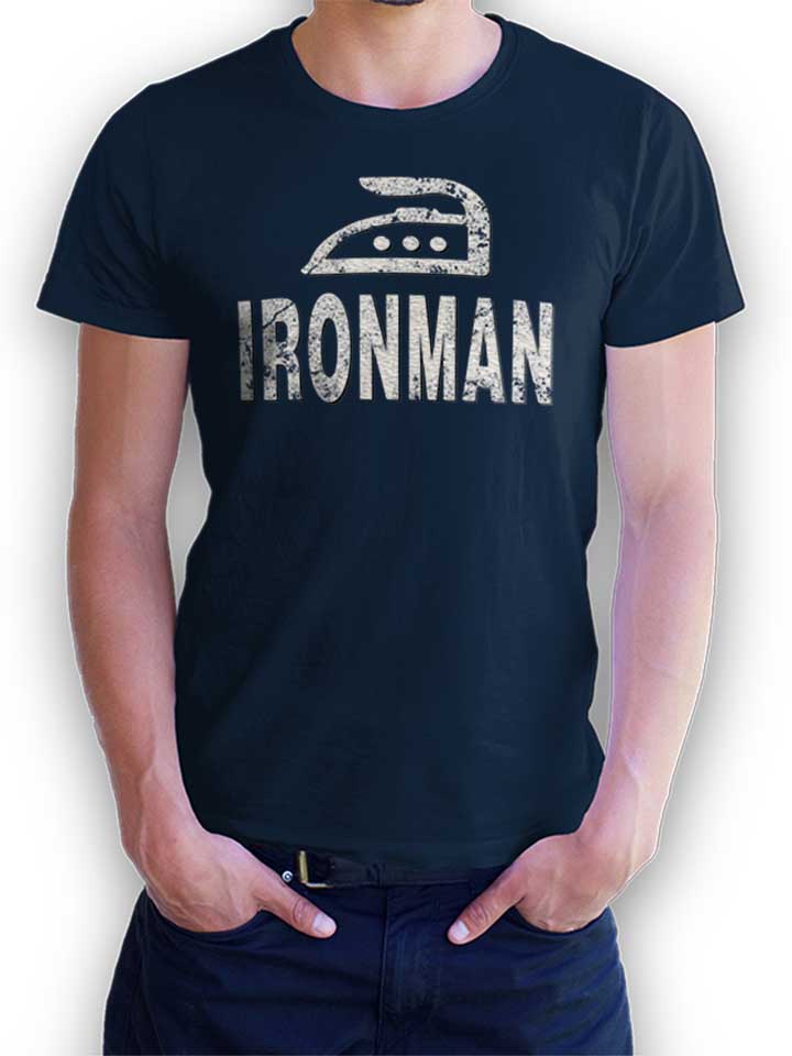 Ironman Camiseta azul-marino L