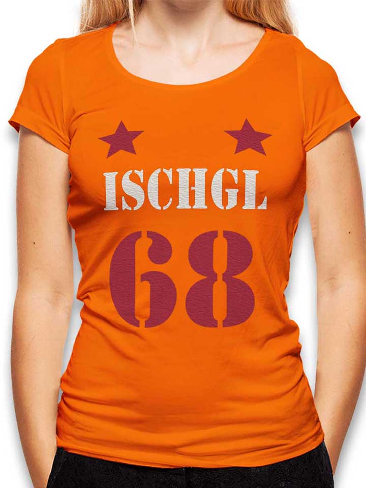 ischgl-trikot-68-damen-t-shirt orange 1