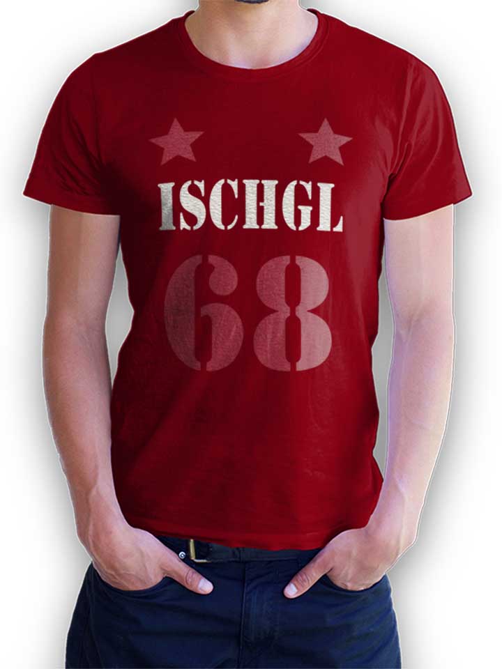 Ischgl Trikot 68 T-Shirt maroon L