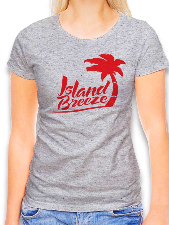 Island Breeze Damen T-Shirt grau-meliert L