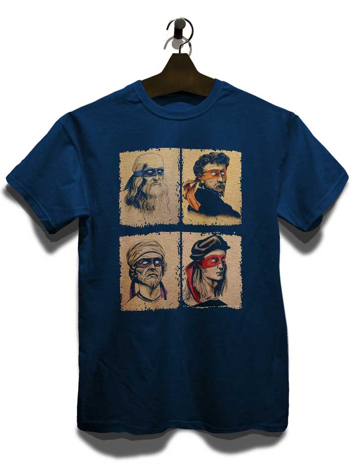 italian-artists-turtles-t-shirt dunkelblau 3