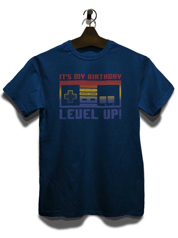 its-my-birthday-level-up-t-shirt dunkelblau 3