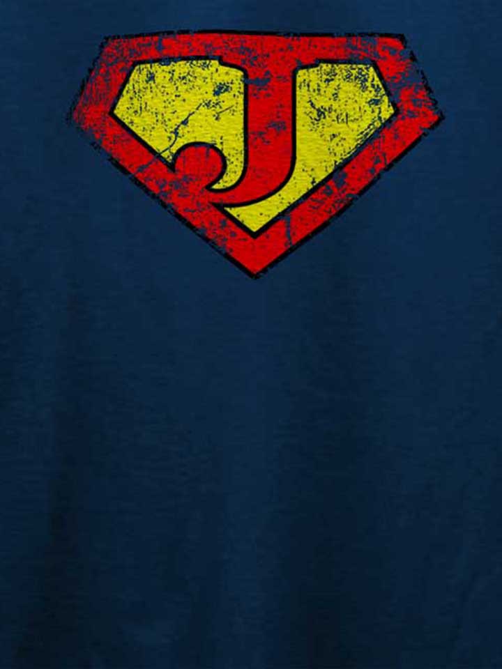 j-buchstabe-logo-vintage-t-shirt dunkelblau 4