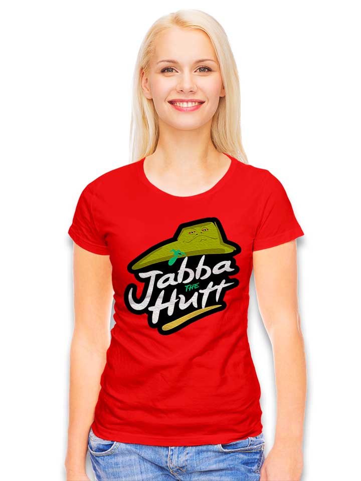 jabba-the-pizza-hutt-damen-t-shirt rot 2