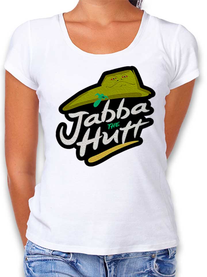 jabba-the-pizza-hutt-damen-t-shirt weiss 1