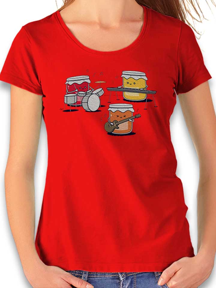 Jam Session Womens T-Shirt red L