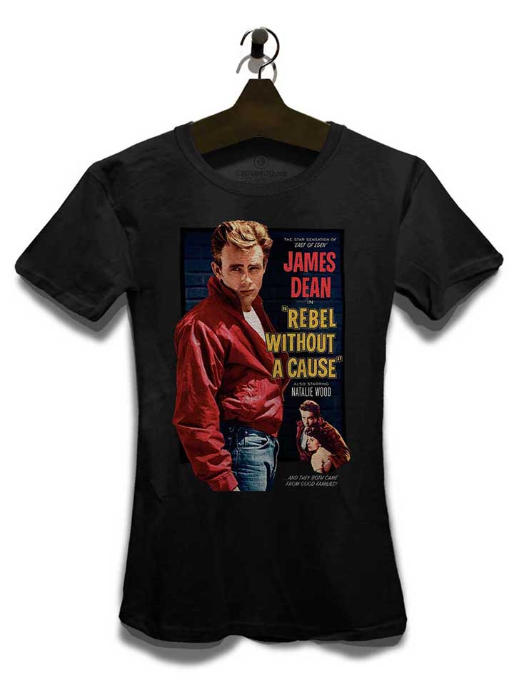 james-dean-rebel-without-a-cause-damen-t-shirt schwarz 3