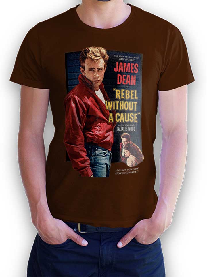 James Dean Rebel Without A Cause T-Shirt brown L