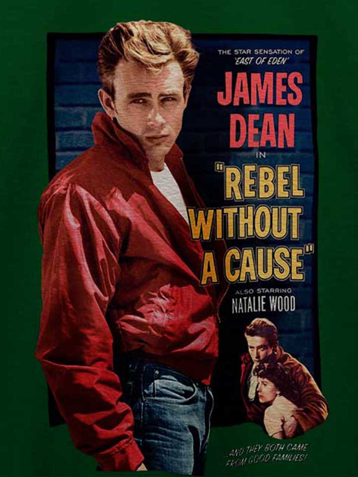 james-dean-rebel-without-a-cause-t-shirt dunkelgruen 4