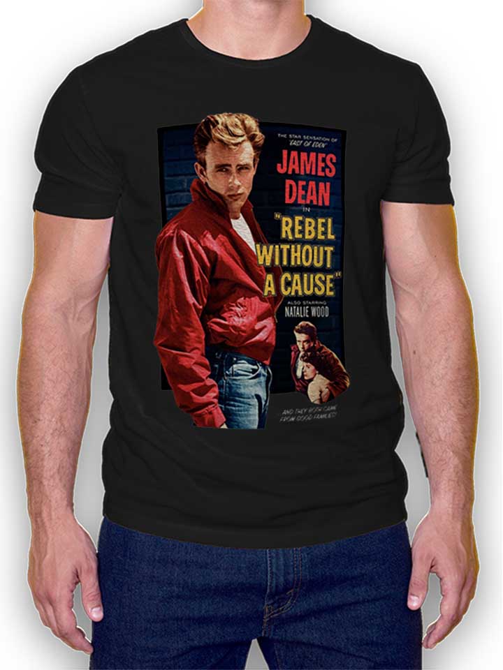 James Dean Rebel Without A Cause T-Shirt schwarz L