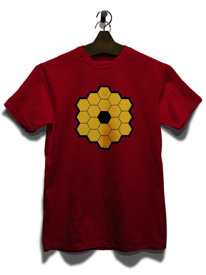 james-webb-telescope-t-shirt bordeaux 3