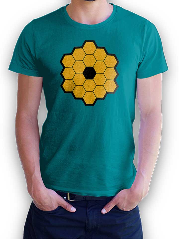 James Webb Telescope T-Shirt turchese L