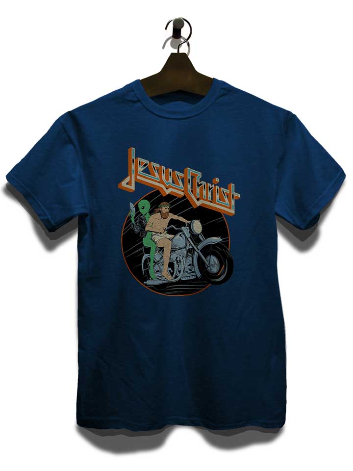 jesus-christ-alien-t-shirt dunkelblau 3