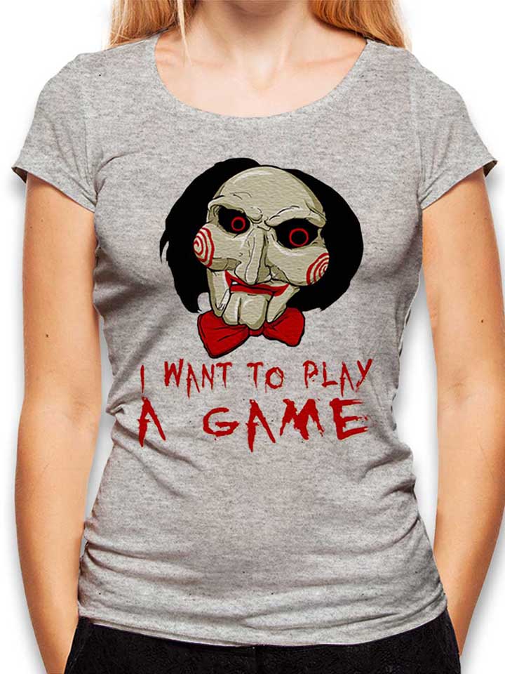 jigsaw-i-want-to-play-damen-t-shirt grau-meliert 1