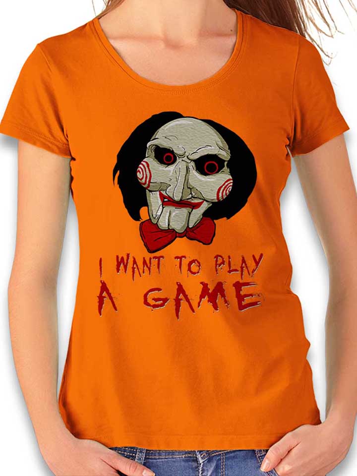 jigsaw-i-want-to-play-damen-t-shirt orange 1