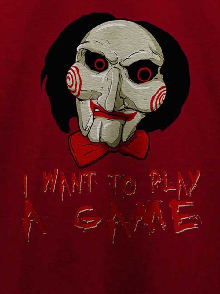 jigsaw-i-want-to-play-t-shirt bordeaux 4