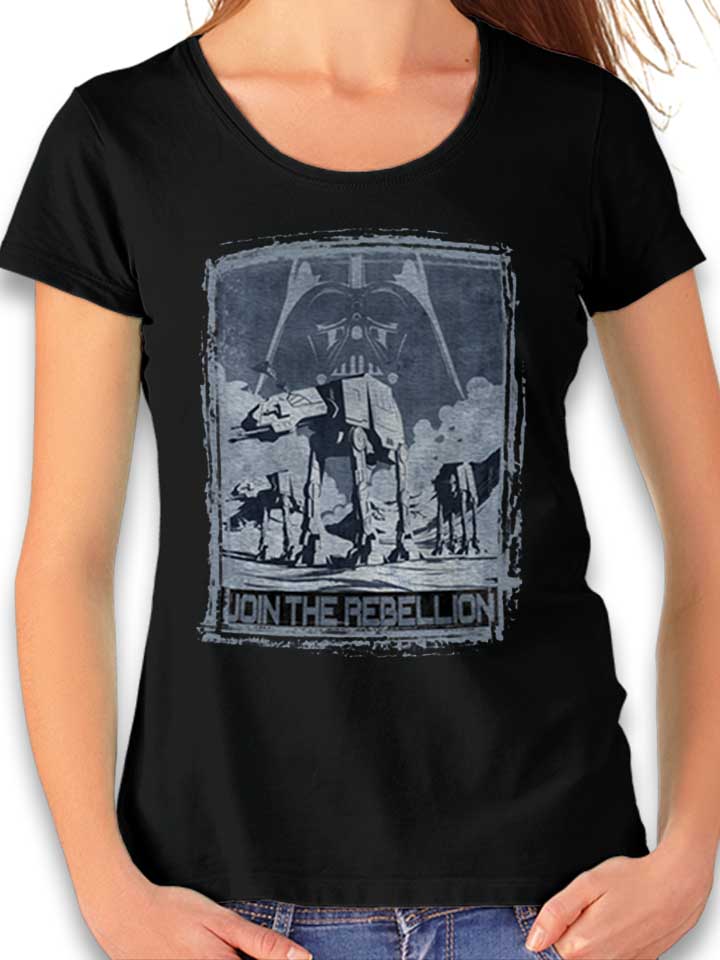 Join The Rebellion T-Shirt Femme noir L