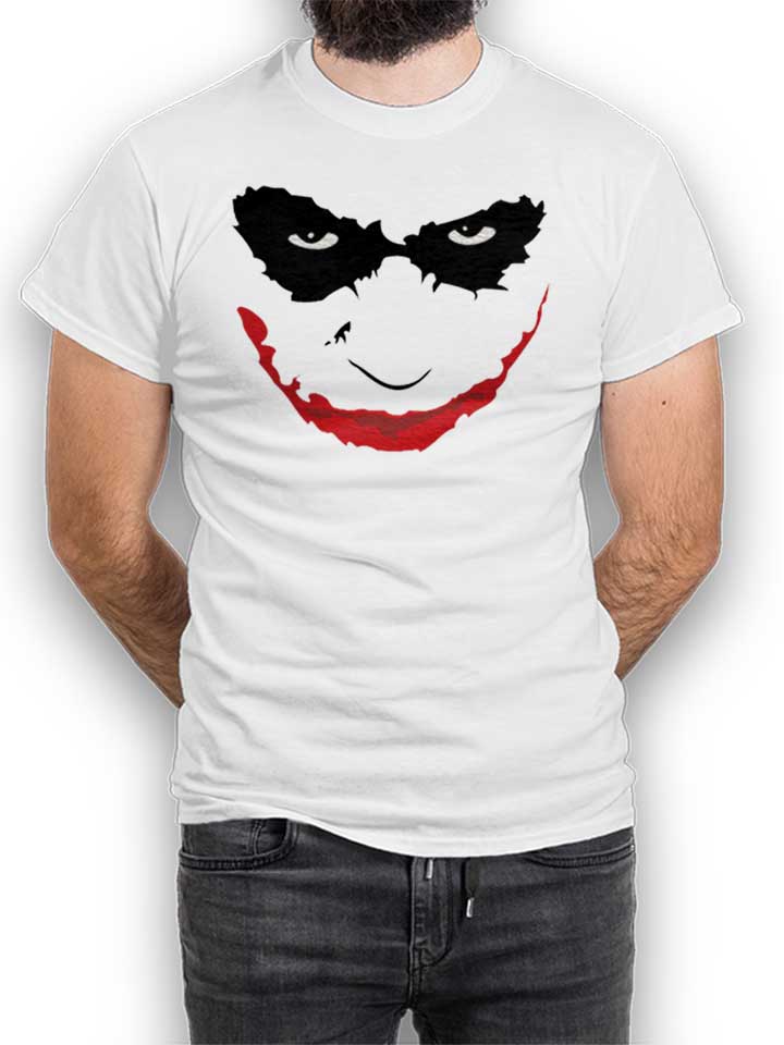 Joker Heath Ledger T-Shirt bianco L
