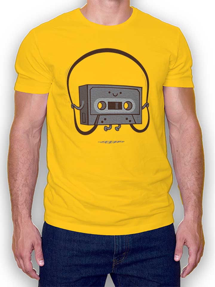 Jumping Tape T-Shirt yellow L