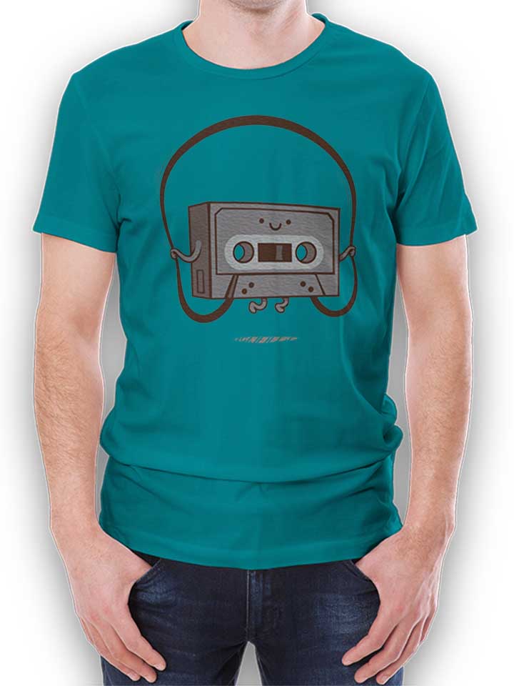 Jumping Tape T-Shirt turquoise L