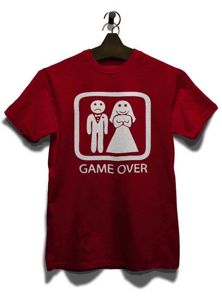 junggesellen-game-over-02-t-shirt bordeaux 3
