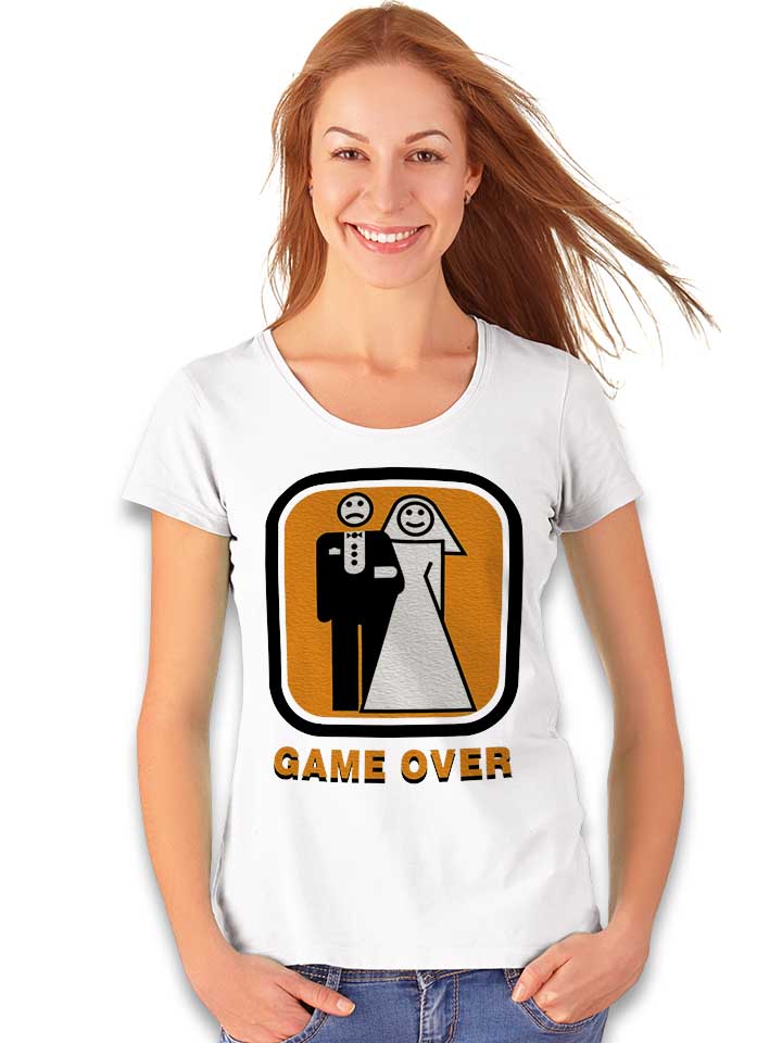 junggesellen-game-over-damen-t-shirt weiss 2