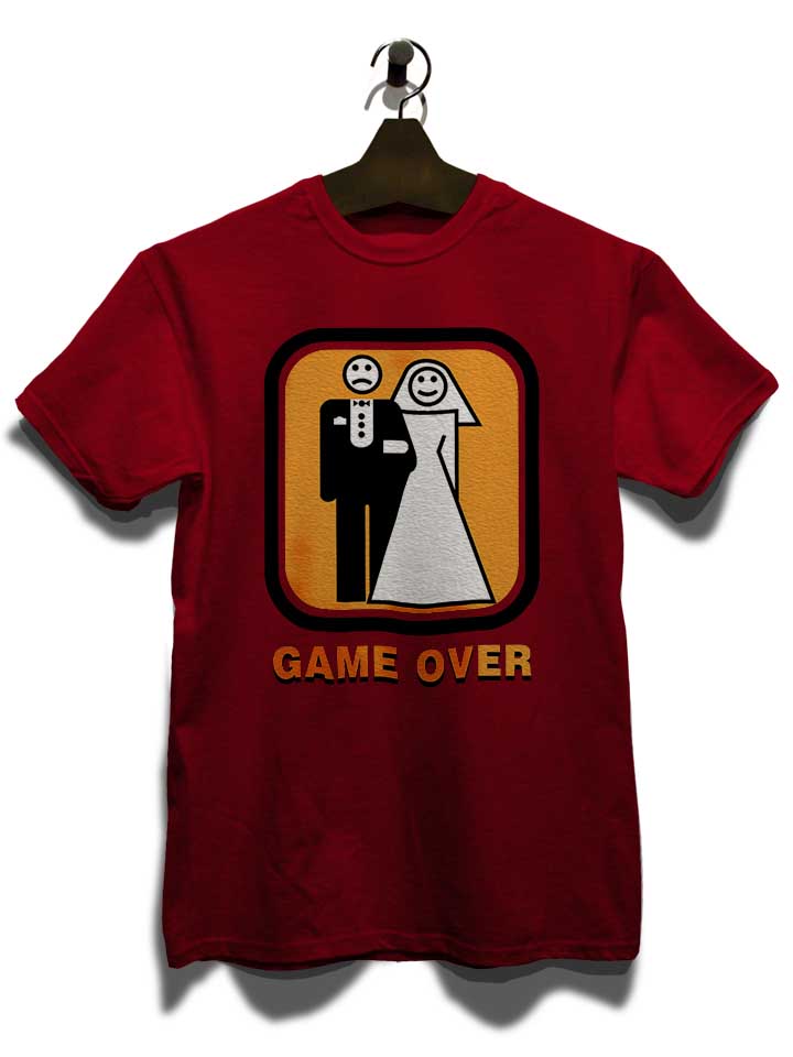 junggesellen-game-over-t-shirt bordeaux 3