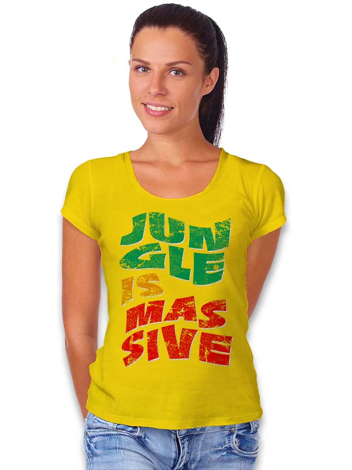 jungle-is-massive-damen-t-shirt gelb 2