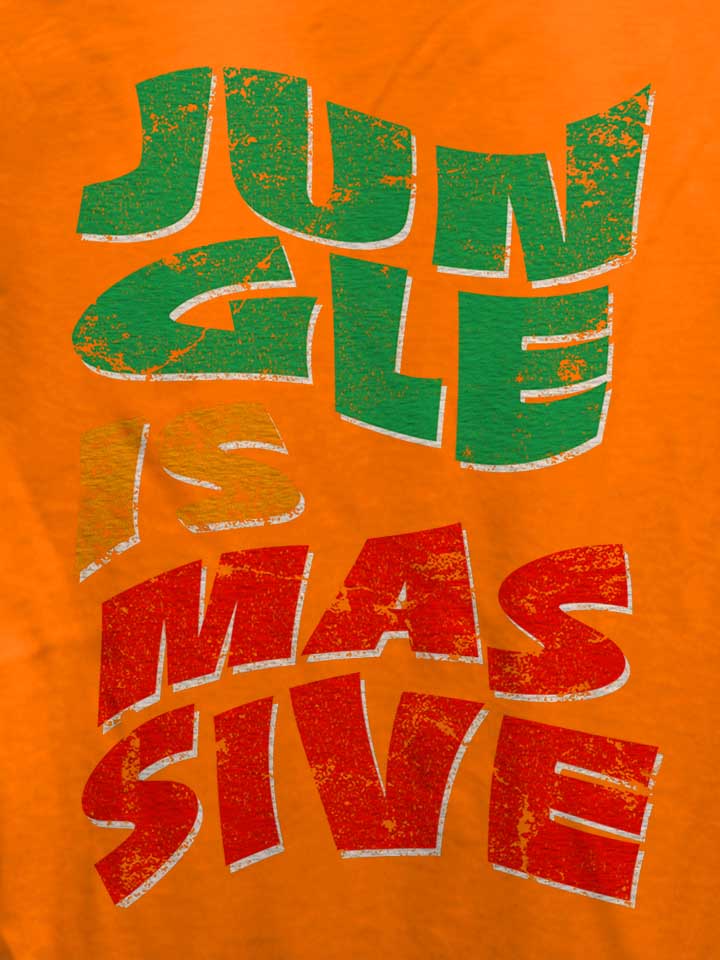 jungle-is-massive-damen-t-shirt orange 4