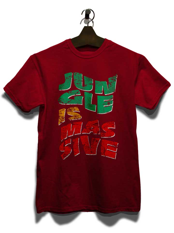 jungle-is-massive-t-shirt bordeaux 3
