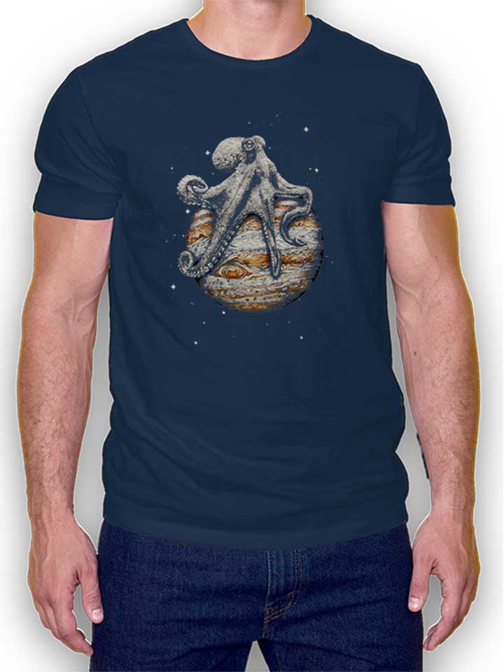 Jupiter Octopus T-Shirt bleu-marine L