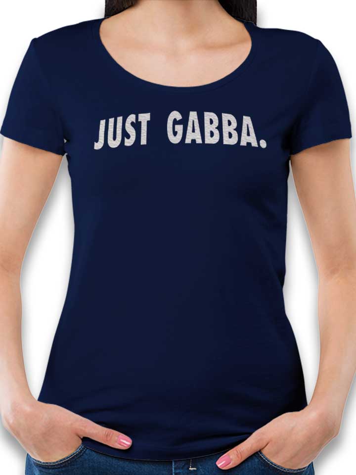 Just Gabba Camiseta Mujer azul-marino L