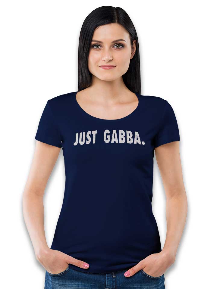 just-gabba-damen-t-shirt dunkelblau 2