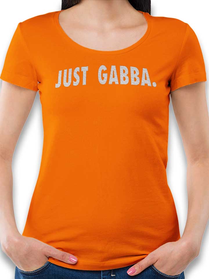 just-gabba-damen-t-shirt orange 1