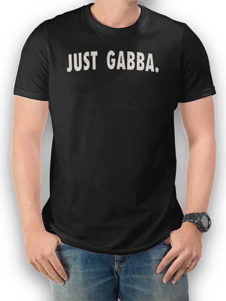 just-gabba-t-shirt schwarz 1