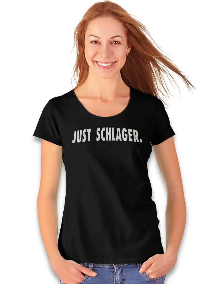 just-schlager-damen-t-shirt schwarz 2