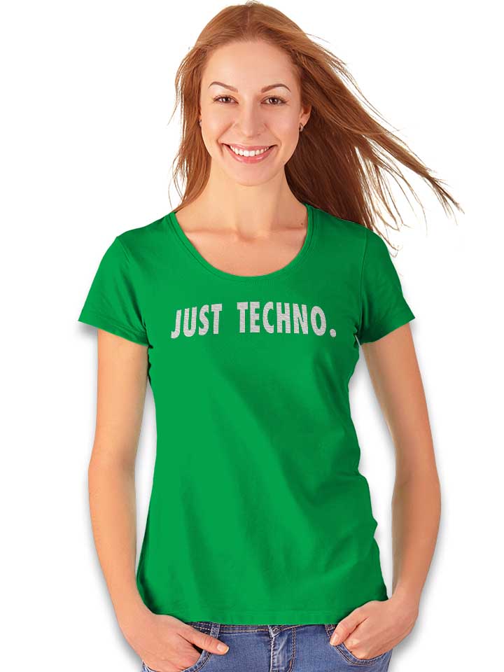 just-techno-damen-t-shirt gruen 2