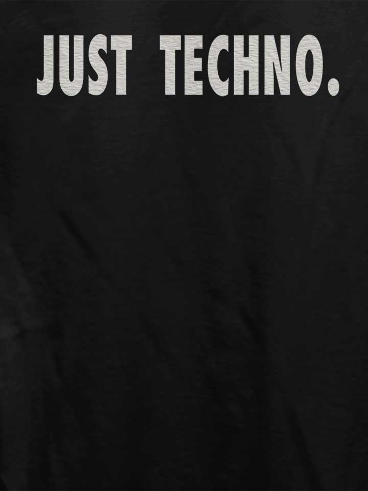 just-techno-damen-t-shirt schwarz 4