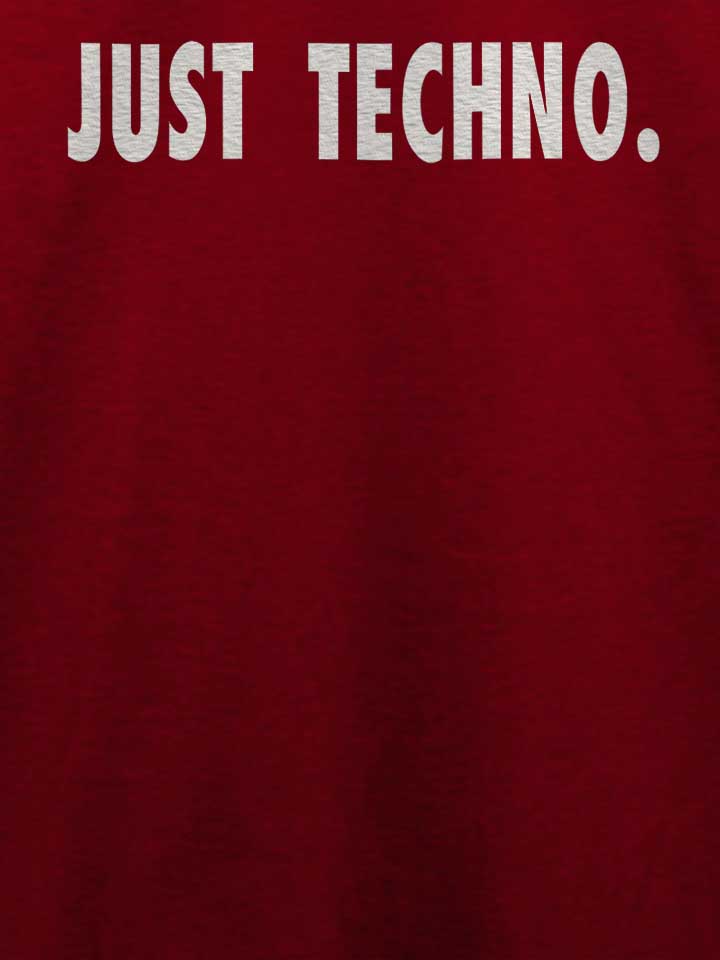 just-techno-t-shirt bordeaux 4