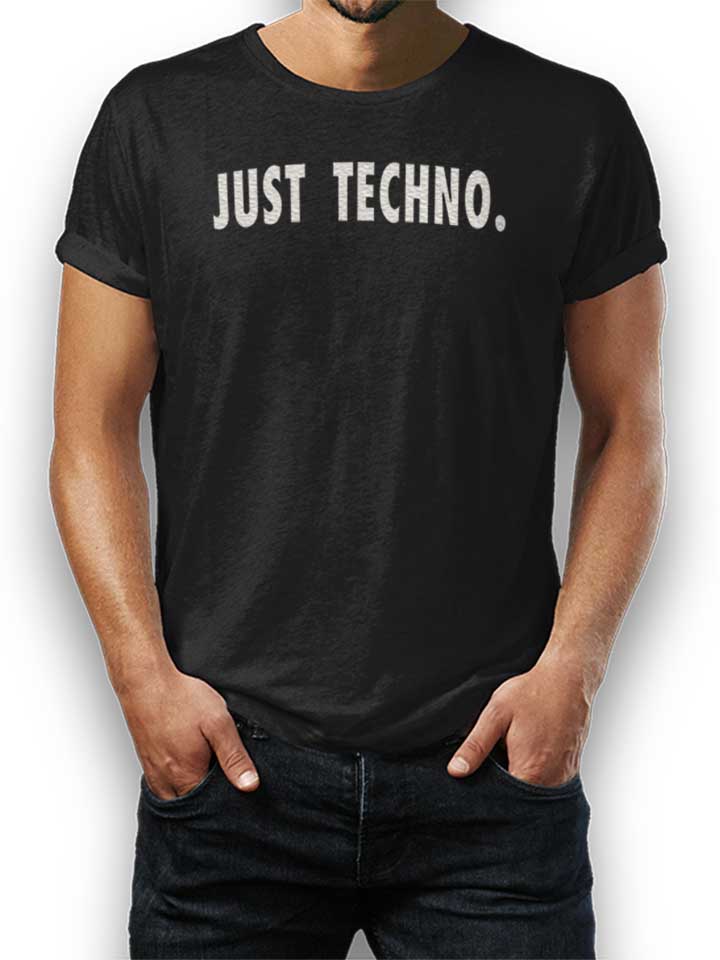 just-techno-t-shirt schwarz 1