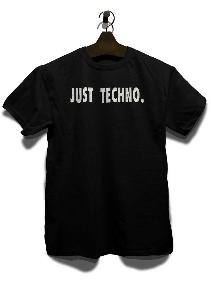 just-techno-t-shirt schwarz 3