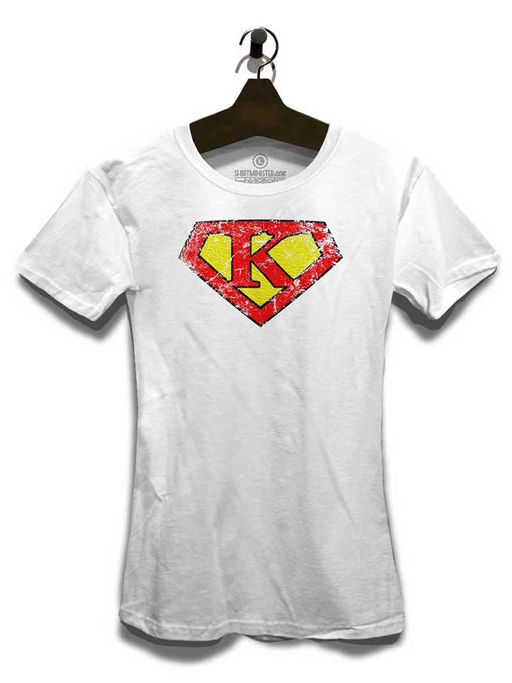 k-buchstabe-logo-vintage-damen-t-shirt weiss 3