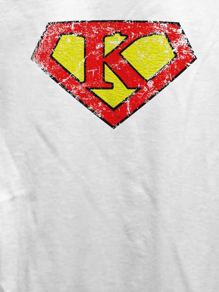 k-buchstabe-logo-vintage-damen-t-shirt weiss 4