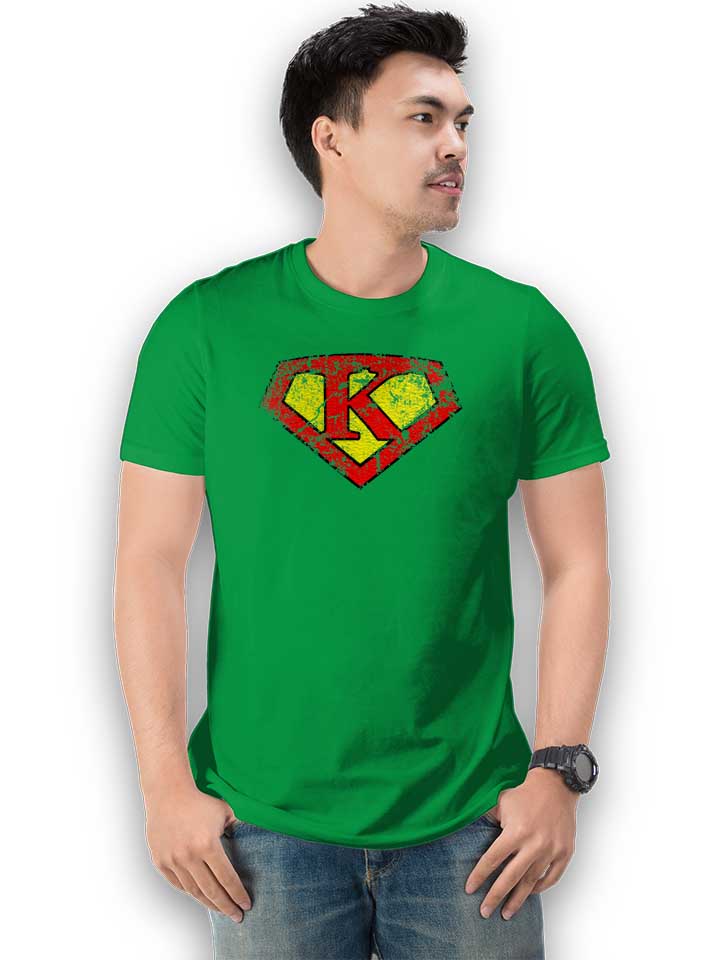 k-buchstabe-logo-vintage-t-shirt gruen 2