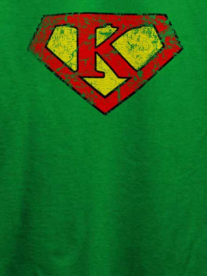 k-buchstabe-logo-vintage-t-shirt gruen 4