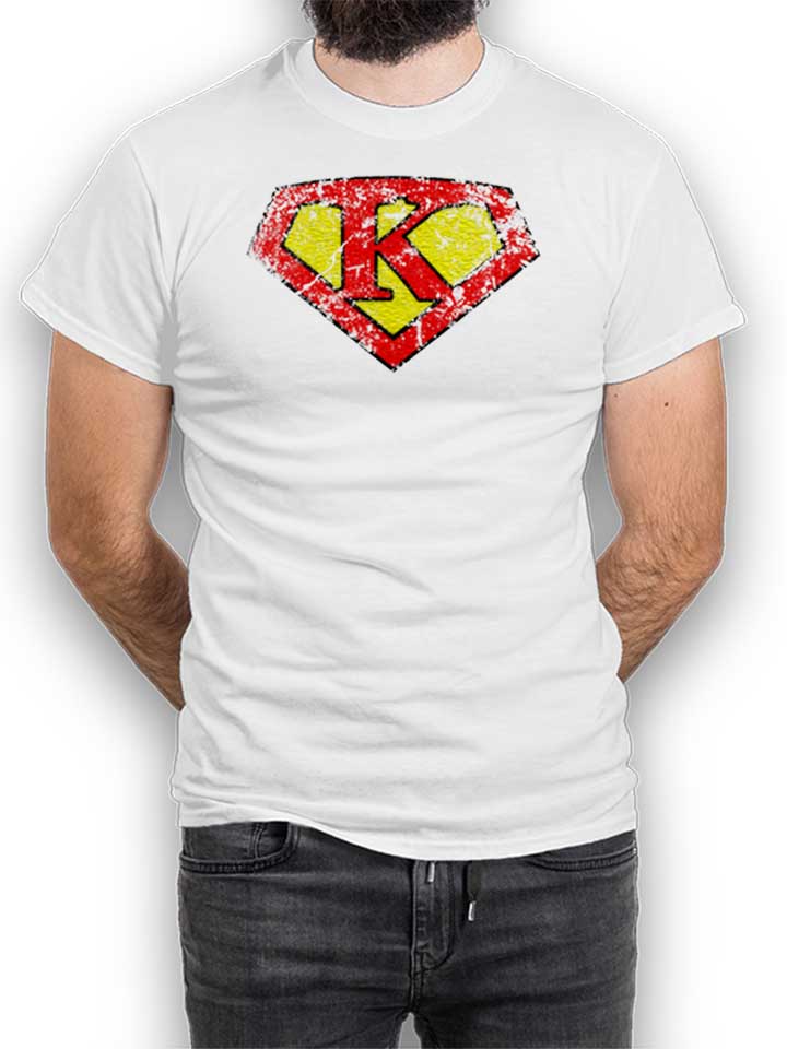 k-buchstabe-logo-vintage-t-shirt weiss 1