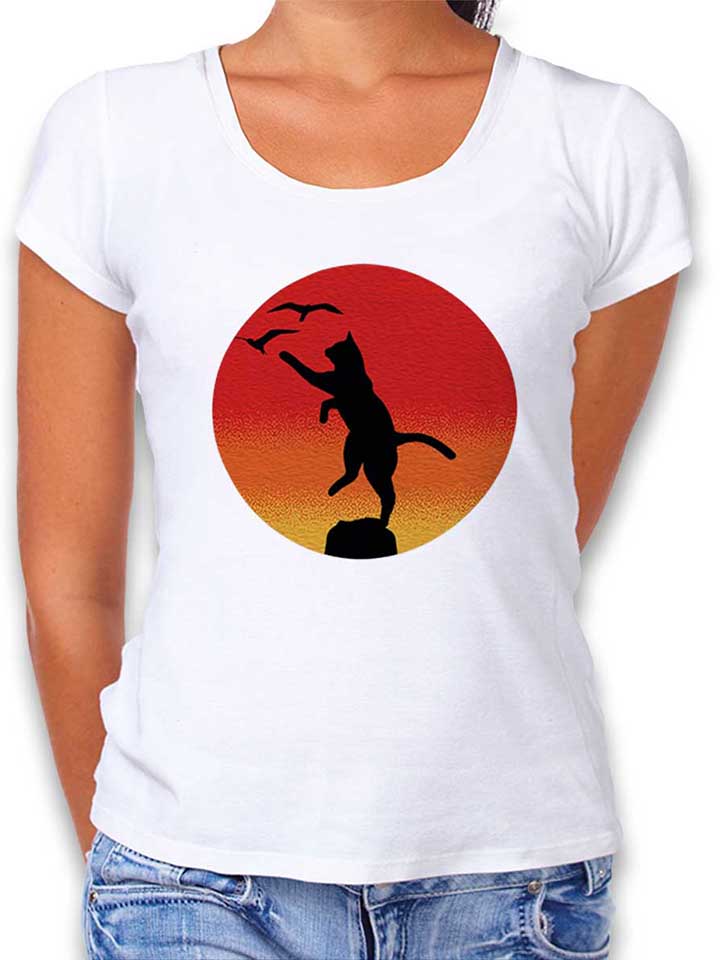 karate-cat-damen-t-shirt weiss 1