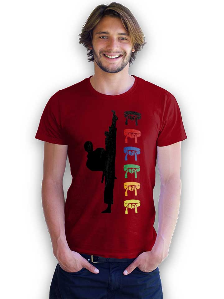 karate-master-t-shirt bordeaux 2