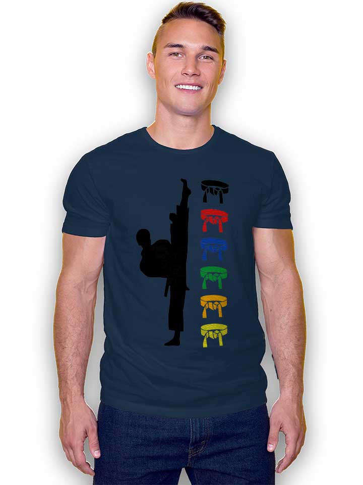 karate-master-t-shirt dunkelblau 2