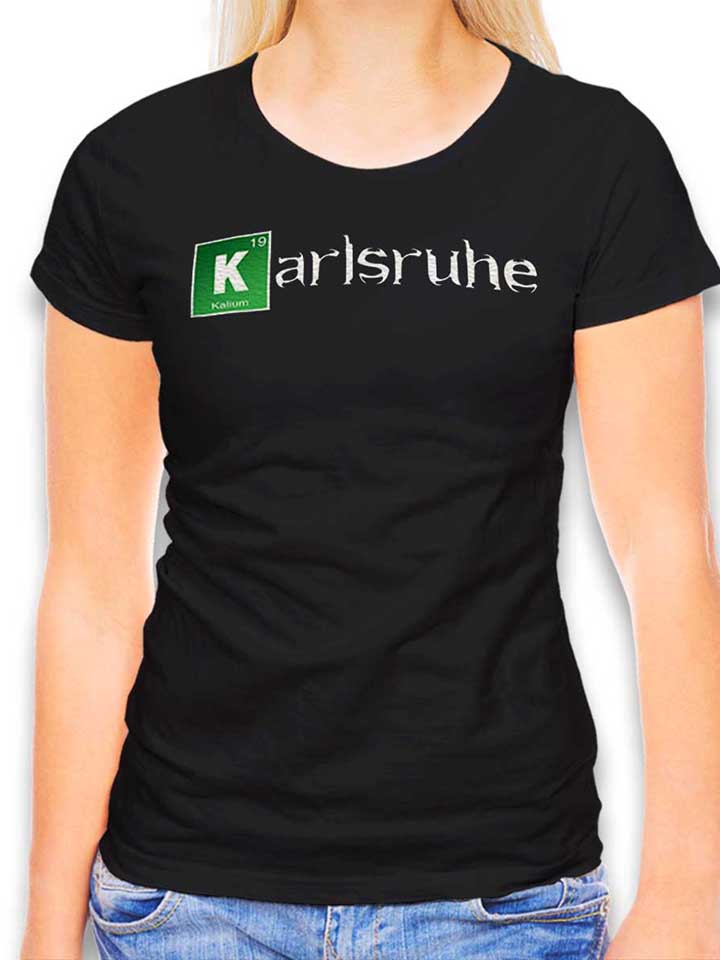 Karlsruhe Damen T-Shirt schwarz L